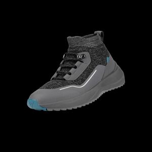Vesi Waterproof Gray and Blue High-Top Sneakers